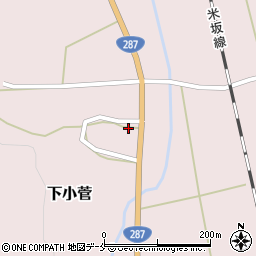 山形県米沢市下小菅662周辺の地図