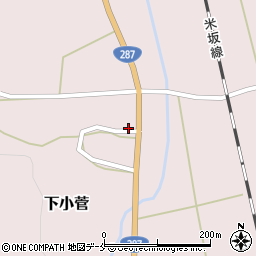 山形県米沢市下小菅957周辺の地図