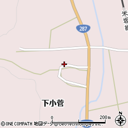 山形県米沢市下小菅970周辺の地図