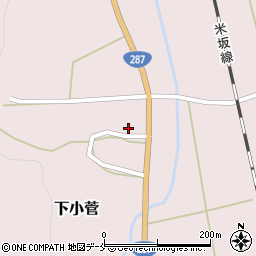 山形県米沢市下小菅968-2周辺の地図
