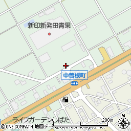 新潟県新発田市中曽根周辺の地図