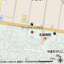 ワークマンプラス新発田店周辺の地図
