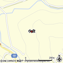 新潟県佐渡市小倉周辺の地図