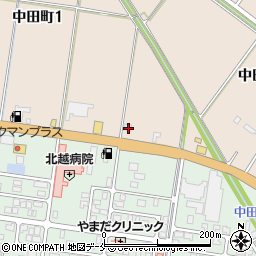 新潟県新発田市中田町1丁目1244周辺の地図