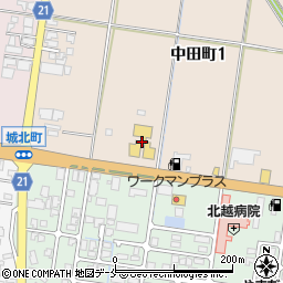 新潟県新発田市中田町1丁目1156周辺の地図