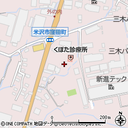 山形県米沢市窪田町窪田字東小境周辺の地図