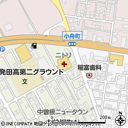 ニトリ新発田店周辺の地図