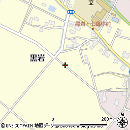 新潟県新発田市黒岩周辺の地図