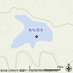 飯坂溜池周辺の地図