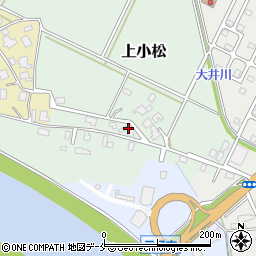 新潟県新発田市上小松周辺の地図