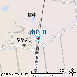 宮城県角田市周辺の地図
