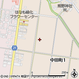 新潟県新発田市中田町1丁目周辺の地図