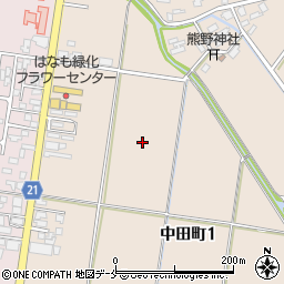 新潟県新発田市中田町1丁目7周辺の地図