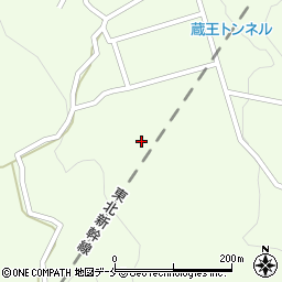 宮城県白石市斎川岩倉周辺の地図