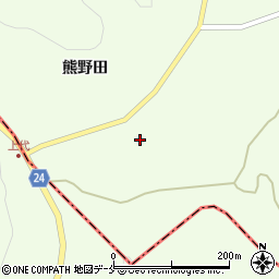宮城県角田市高倉上代周辺の地図