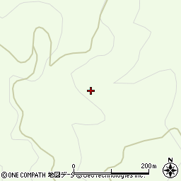 宮城県白石市斎川下西山周辺の地図