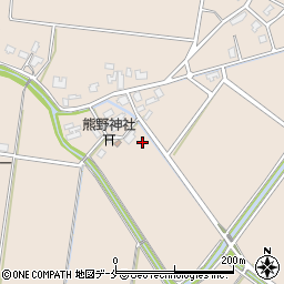 新潟県新発田市中田町周辺の地図