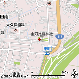 東町公民館周辺の地図