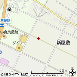 新潟県新発田市新屋敷周辺の地図