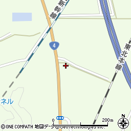 宮城県白石市斎川地蔵院前周辺の地図
