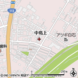 宮城県角田市角田中島上周辺の地図