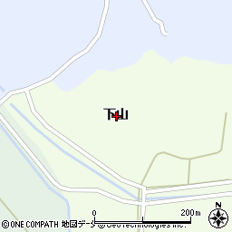 宮城県角田市尾山下山周辺の地図