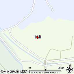宮城県角田市尾山（下山）周辺の地図