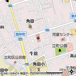角田郵便局 ＡＴＭ周辺の地図