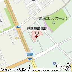 新潟聖籠病院周辺の地図