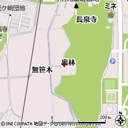 宮城県角田市角田裏林周辺の地図