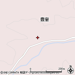 宮城県角田市豊室中平周辺の地図
