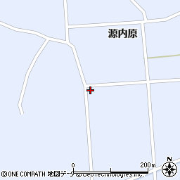 宮城県角田市藤田中道周辺の地図