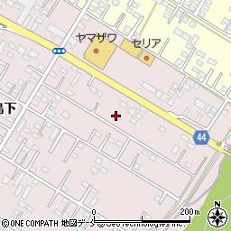 宮城県角田市角田中島下407周辺の地図