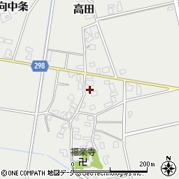 新潟県新発田市向中条1146周辺の地図