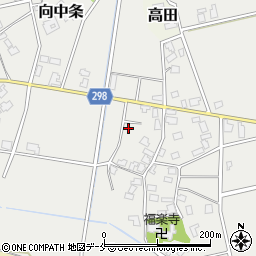 新潟県新発田市向中条2513-2周辺の地図