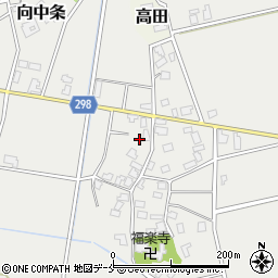 新潟県新発田市向中条1132周辺の地図