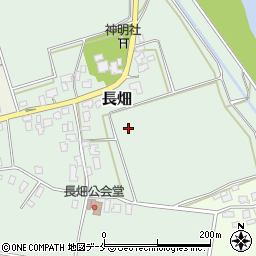 新潟県新発田市長畑周辺の地図