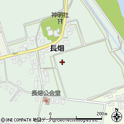 新潟県新発田市長畑周辺の地図