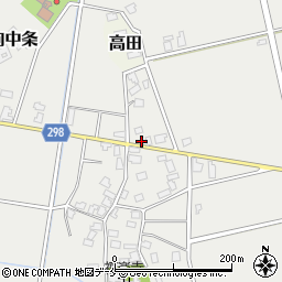 新潟県新発田市向中条1158周辺の地図