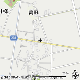 新潟県新発田市向中条1158-2周辺の地図