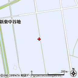 宮城県角田市藤田新東中谷地周辺の地図