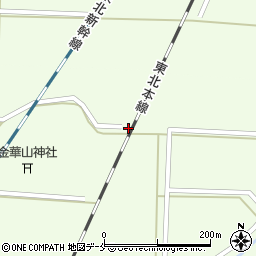 宮城県白石市斎川飯詰東周辺の地図