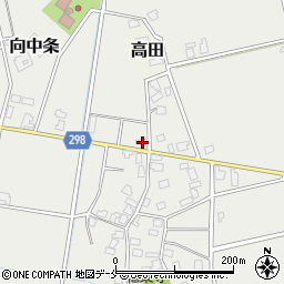 新潟県新発田市向中条2817-1周辺の地図
