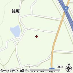宮城県白石市斎川堤下周辺の地図