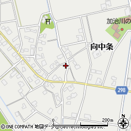 新潟県新発田市向中条583-2周辺の地図