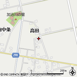 新潟県新発田市向中条407-1周辺の地図