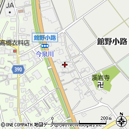 新潟県新発田市館野小路118周辺の地図