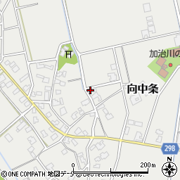 新潟県新発田市向中条2877-1周辺の地図