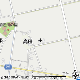 新潟県新発田市向中条2787周辺の地図