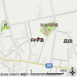 新潟県新発田市向中条1043周辺の地図
